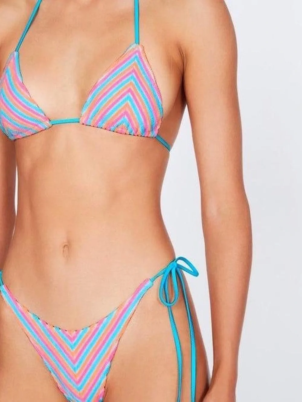 triangl swimwear sherbet striped bikini set!